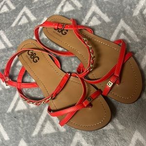 Red/Orange Sandals